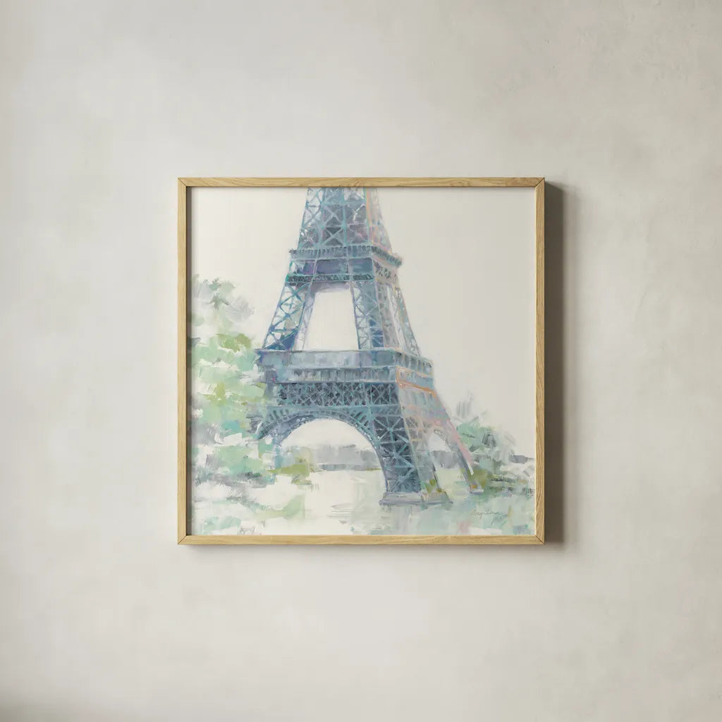 Daybreak Crop by Avery Tillmon. Shown in a natural wood glass frame for a timeless modern aesthetic. Available as an archival giclee rolled canvas, fine art paper, or poster print. SKU 34892a.