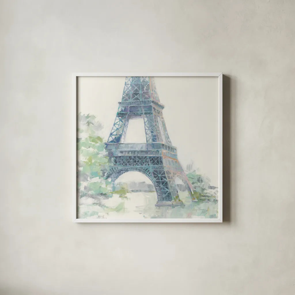 Daybreak Crop by Avery Tillmon. Shown in a crisp white glass frame for a clean and minimalist style. Available as an archival giclee rolled canvas, fine art paper, or poster print. SKU 34892a.