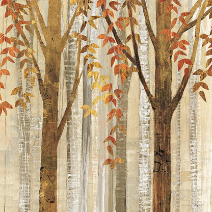 Down to the Woods Autumn Square I by Avery Tillmon. SKU 49550a. Archival Giclee Fine art print for wall decor.