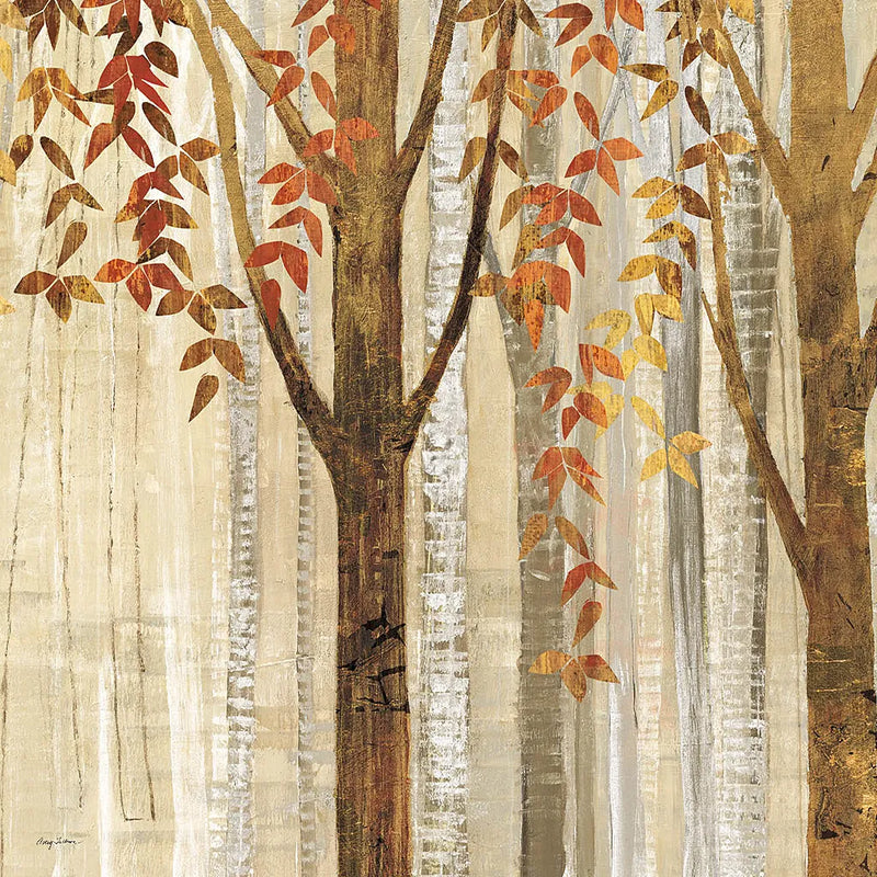 Down to the Woods Autumn Square II by Avery Tillmon. SKU 49551a. Archival Giclee Fine art print for wall decor.