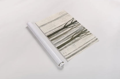 Down to the Woods on White Crop by Avery Tillmon. shown as a rolled paper print. Available as archival giclee rolled canvas, fine art paper, or poster print. SKU 14224i.