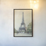 Early Evening Paris by Avery Tillmon. shown as a paper print in a black flame. Available as a archival giclee rolled canvas, fine art paper, or poster print. SKU 17267h.