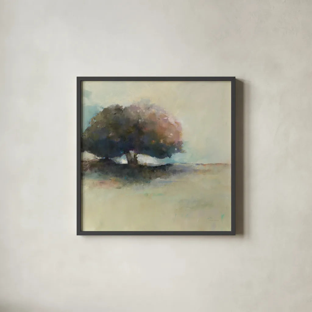 Early Monday by Avery Tillmon. Shown in a sleek black glass frame for a contemporary gallery look. Available as an archival giclee rolled canvas, fine art paper, or poster print. SKU 34376a.