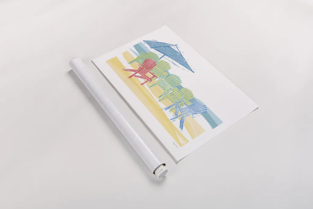 Easy Life I by Avery Tillmon. shown as a rolled paper print. Available as archival giclee rolled canvas, fine art paper, or poster print. SKU 48762i.