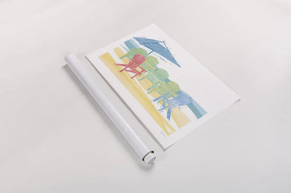 Easy Life I by Avery Tillmon. shown as a rolled paper print. Available as archival giclee rolled canvas, fine art paper, or poster print. SKU 48762i.