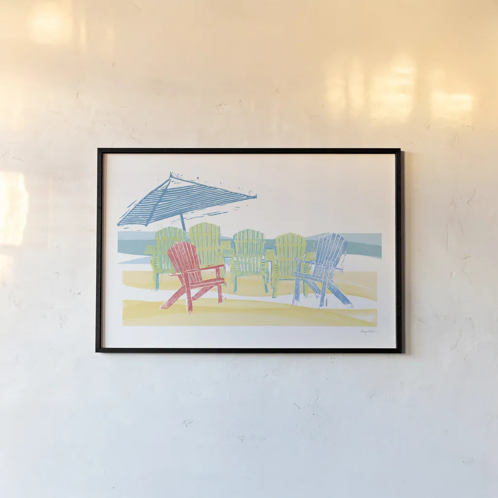 Easy Life I by Avery Tillmon. shown as a paper print in a black flame. Available as a archival giclee rolled canvas, fine art paper, or poster print. SKU 48762i.