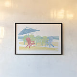 Easy Life I by Avery Tillmon. shown as a paper print in a black flame. Available as a archival giclee rolled canvas, fine art paper, or poster print. SKU 48762i.