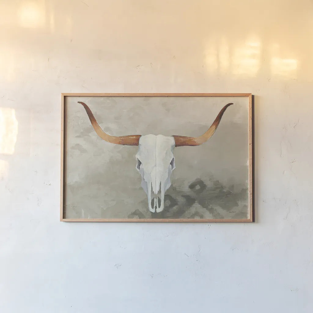 Echoes Taupe Crop by Avery Tillmon. shown as a paper print in a natural frame. Available as a archival giclee rolled canvas, fine art paper, or poster print. SKU 24014i.