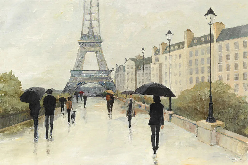 Eiffel in the Rain by Avery Tillmon. SKU 16714i. Archival Giclee Fine art print for wall decor.