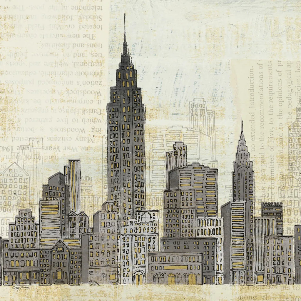 Empire Skyline Square by Avery Tillmon. SKU 11172a. Archival Giclee Fine art print for wall decor.
