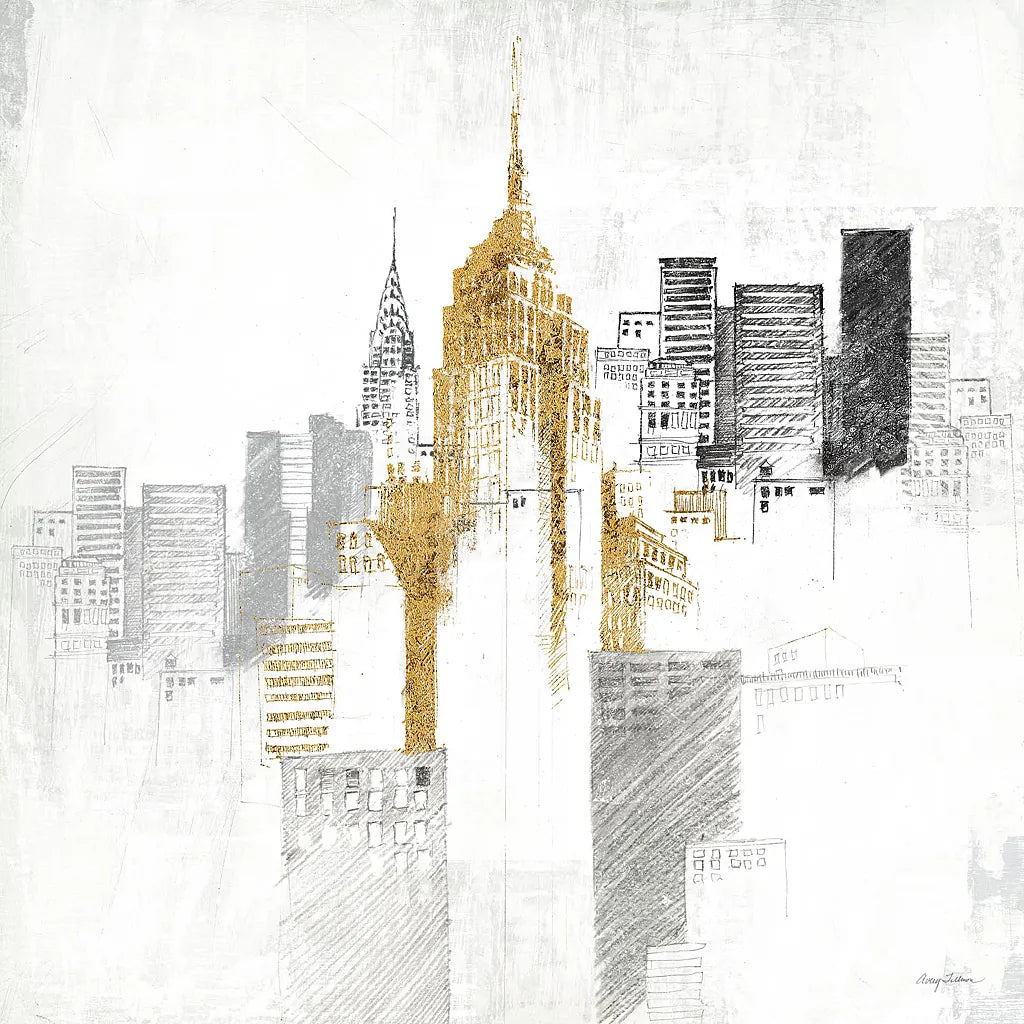 Empire State Building No Words by Avery Tillmon. SKU 49633a. Archival Giclee Fine art print for wall decor.
