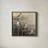 Evening Sanctuary II by Avery Tillmon. Shown in a sleek black glass frame for a contemporary gallery look. Available as an archival giclee rolled canvas, fine art paper, or poster print. SKU 13242a.