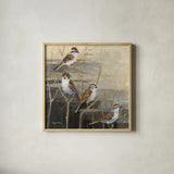 Evening Sanctuary II by Avery Tillmon. Shown in a natural wood glass frame for a timeless modern aesthetic. Available as an archival giclee rolled canvas, fine art paper, or poster print. SKU 13242a.