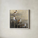 Evening Sanctuary II by Avery Tillmon. Shown in a crisp white glass frame for a clean and minimalist style. Available as an archival giclee rolled canvas, fine art paper, or poster print. SKU 13242a.