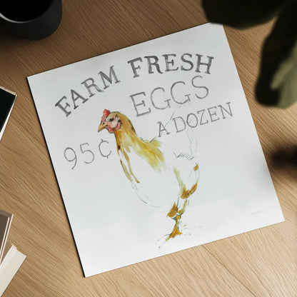 Farm Fresh by Avery Tillmon. Shown as a detailed flat fine art print, highlighting archival giclee quality. Available as an archival giclee rolled canvas, fine art paper, or poster print. SKU 58144a.