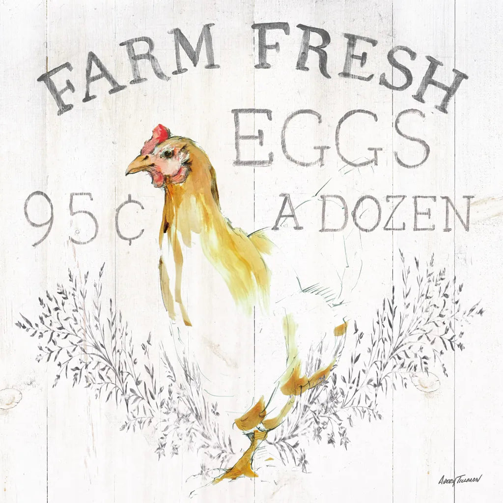 Farm Fresh wood by Avery Tillmon. SKU 58150a. Archival Giclee Fine art print for wall decor.