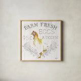 Farm Fresh wood by Avery Tillmon. Shown in a natural wood glass frame for a timeless modern aesthetic. Available as an archival giclee rolled canvas, fine art paper, or poster print. SKU 58150a.
