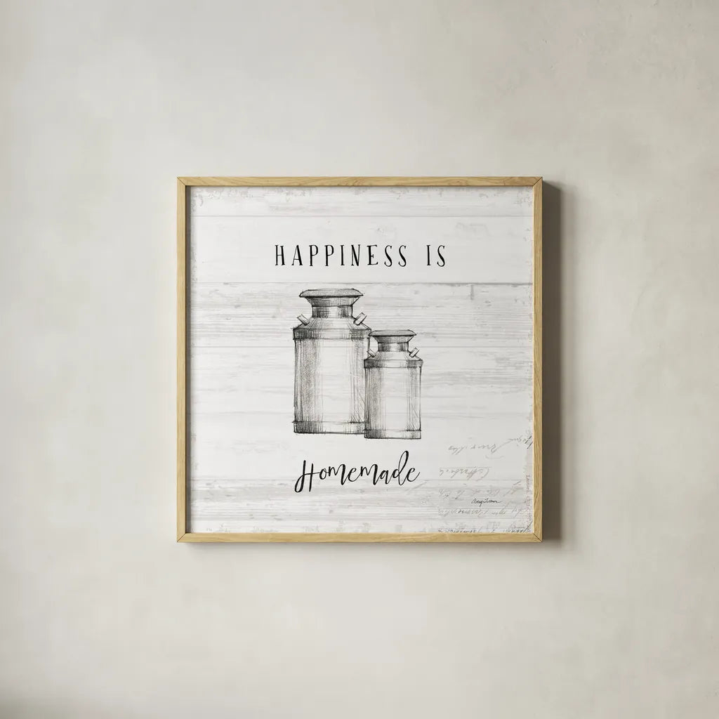 Farm Life V Shiplap by Avery Tillmon. Shown in a natural wood glass frame for a timeless modern aesthetic. Available as an archival giclee rolled canvas, fine art paper, or poster print. SKU 38475a.