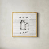 Farm Life V Shiplap by Avery Tillmon. Shown in a natural wood glass frame for a timeless modern aesthetic. Available as an archival giclee rolled canvas, fine art paper, or poster print. SKU 38475a.