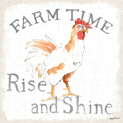 Farm Time burlap by Avery Tillmon. SKU 58155a. Archival Giclee Fine art print for wall decor.