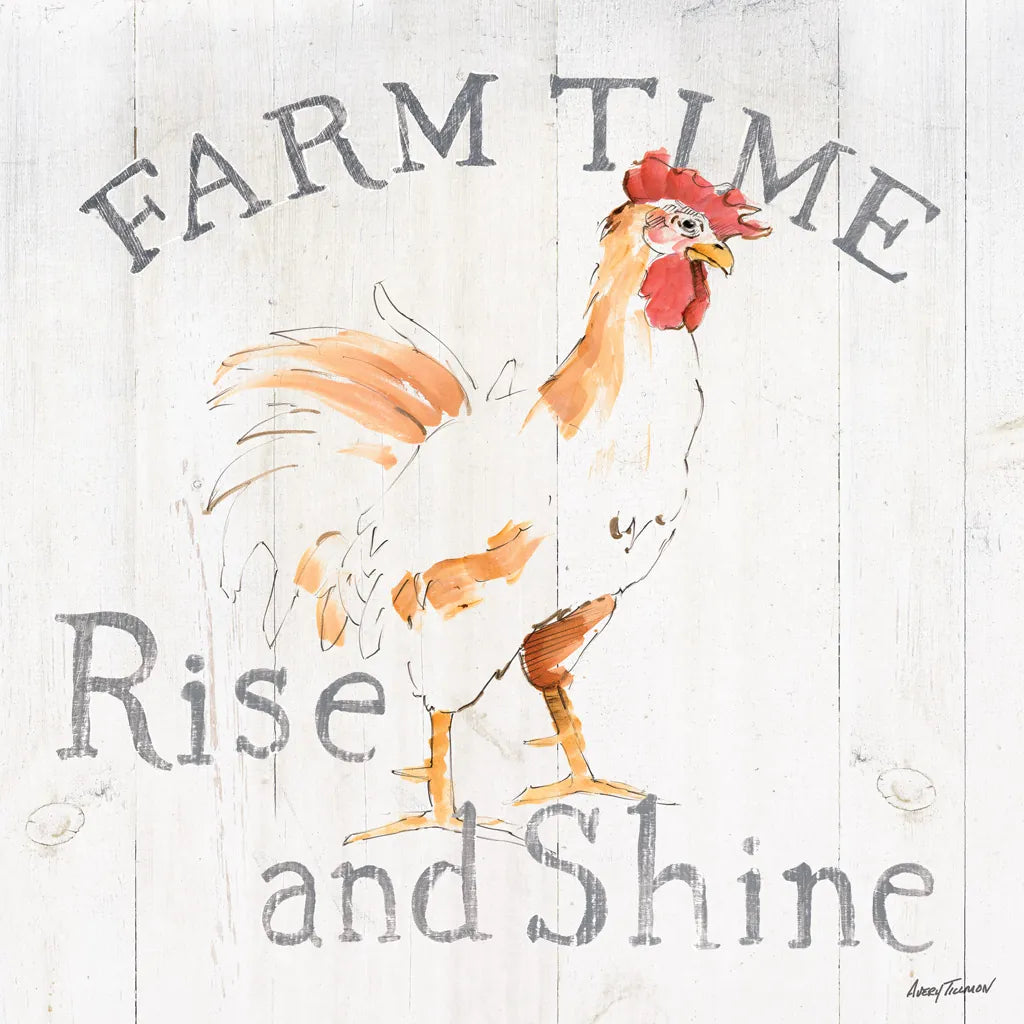 Farm Time wood by Avery Tillmon. SKU 58156a. Archival Giclee Fine art print for wall decor.
