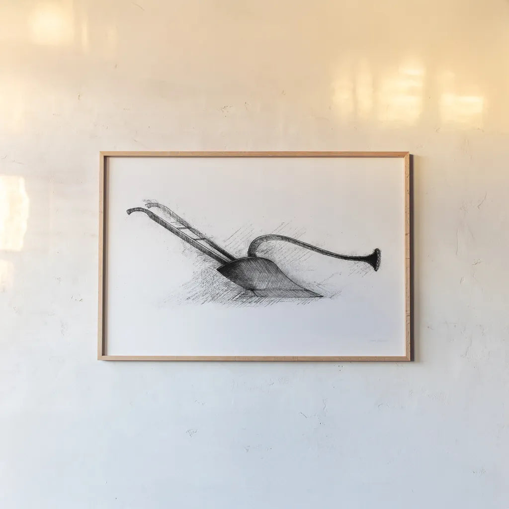 Farm and Garden II by Avery Tillmon. shown as a paper print in a natural frame. Available as a archival giclee rolled canvas, fine art paper, or poster print. SKU 59898i.