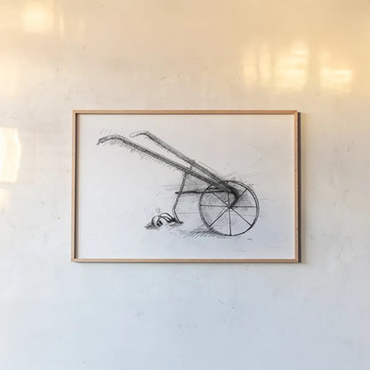 Farm and Garden III by Avery Tillmon. shown as a paper print in a natural frame. Available as a archival giclee rolled canvas, fine art paper, or poster print. SKU 59899i.