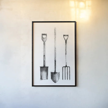 Farm and Garden VII by Avery Tillmon. shown as a paper print in a black flame. Available as a archival giclee rolled canvas, fine art paper, or poster print. SKU 59903h.