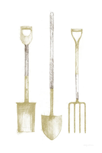 Farm and Garden VII Gold by Avery Tillmon. SKU 87936h. Archival Giclee Fine art print for wall decor.