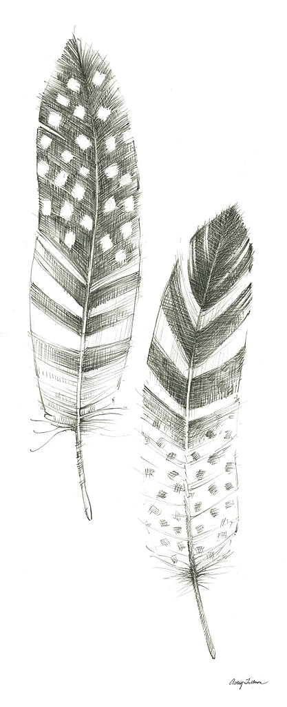 Feather Sketches VIII by Avery Tillmon
