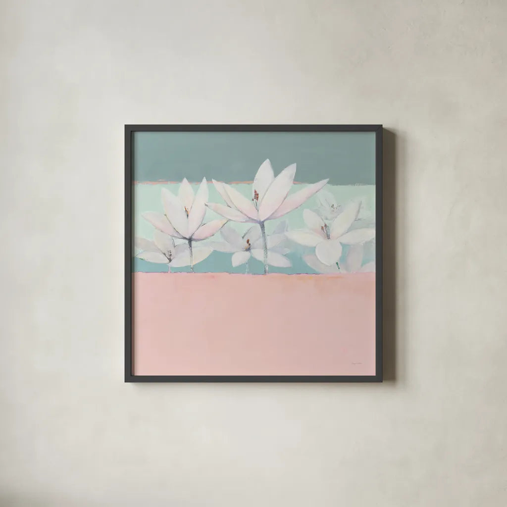 Field Day Pastel by Avery Tillmon. Shown in a sleek black glass frame for a contemporary gallery look. Available as an archival giclee rolled canvas, fine art paper, or poster print. SKU 48324a.