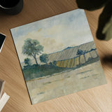 Fields before the Storm by Avery Tillmon. Shown as a detailed flat fine art print, highlighting archival giclee quality. Available as an archival giclee rolled canvas, fine art paper, or poster print. SKU 26440a.