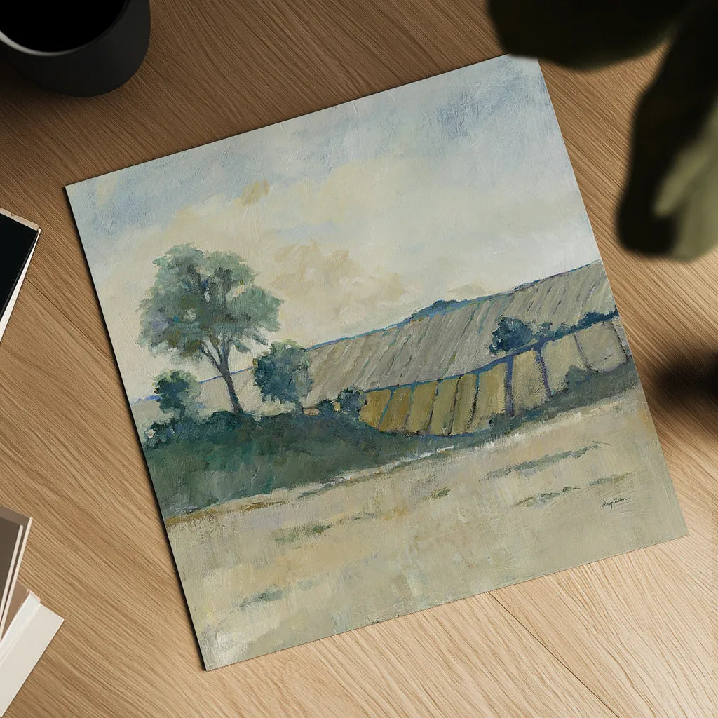 Fields before the Storm by Avery Tillmon. Shown as a detailed flat fine art print, highlighting archival giclee quality. Available as an archival giclee rolled canvas, fine art paper, or poster print. SKU 26440a.