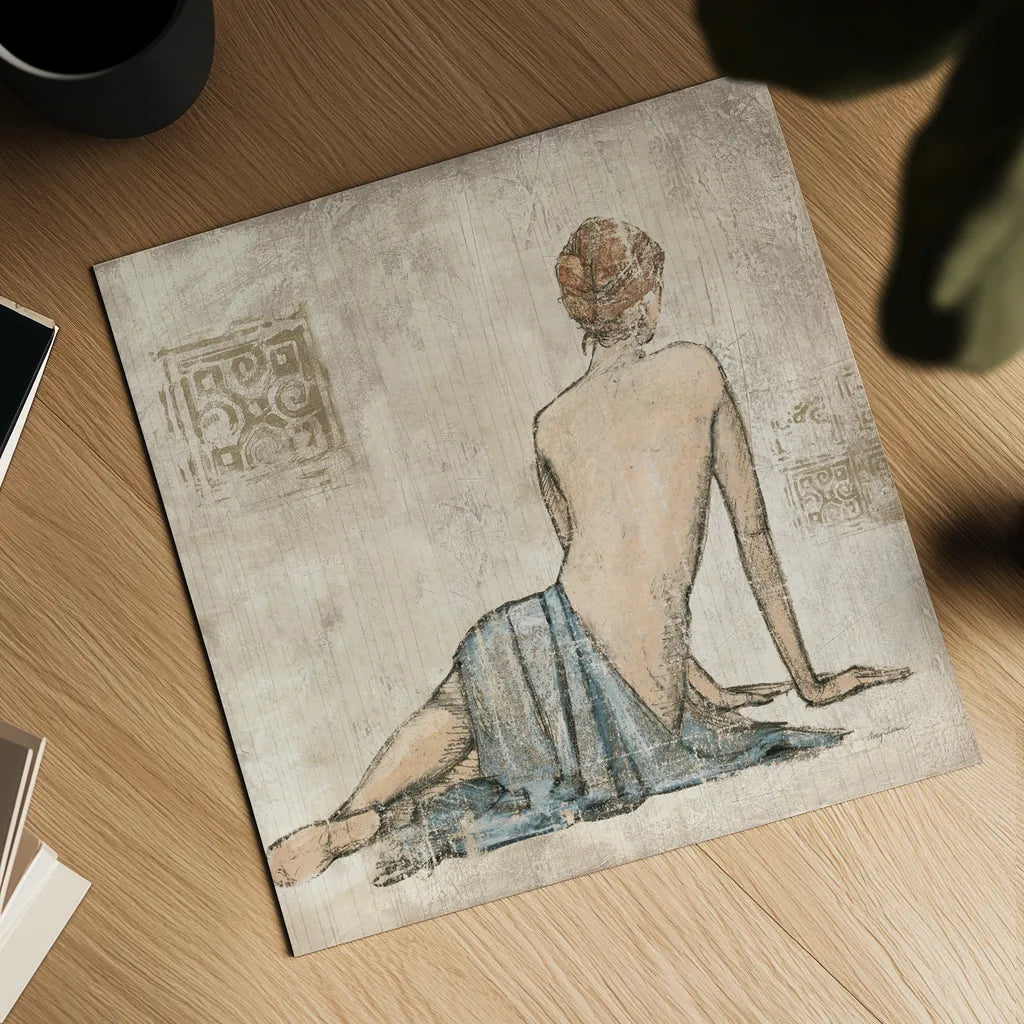 Figure Study I by Avery Tillmon. Shown as a detailed flat fine art print, highlighting archival giclee quality. Available as an archival giclee rolled canvas, fine art paper, or poster print. SKU 12825a.