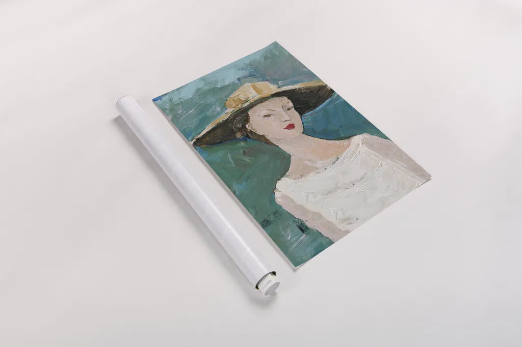 Flea Market Portrait I v2 by Avery Tillmon. shown as a rolled paper print. Available as archival giclee rolled canvas, fine art paper, or poster print. SKU 80745h.