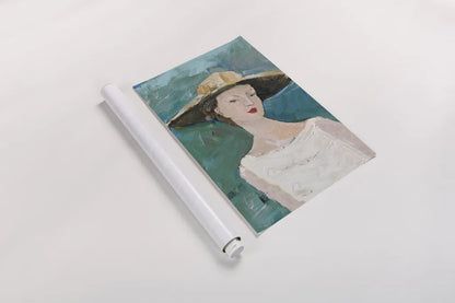 Flea Market Portrait I v2 by Avery Tillmon. shown as a rolled paper print. Available as archival giclee rolled canvas, fine art paper, or poster print. SKU 80745h.