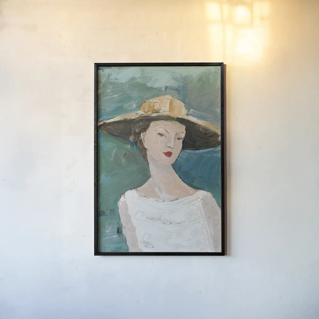 Flea Market Portrait I v2 by Avery Tillmon. shown as a paper print in a black flame. Available as a archival giclee rolled canvas, fine art paper, or poster print. SKU 80745h.