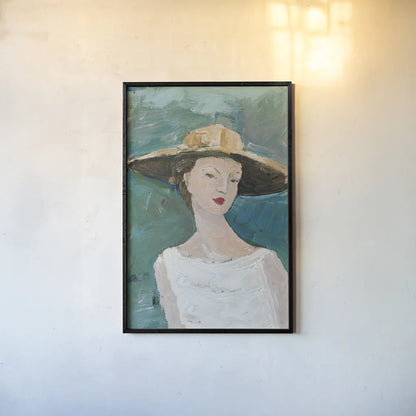 Flea Market Portrait I v2 by Avery Tillmon. shown as a paper print in a black flame. Available as a archival giclee rolled canvas, fine art paper, or poster print. SKU 80745h.