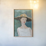 Flea Market Portrait I v2 by Avery Tillmon. shown as a paper print in a natural frame. Available as a archival giclee rolled canvas, fine art paper, or poster print. SKU 80745h.