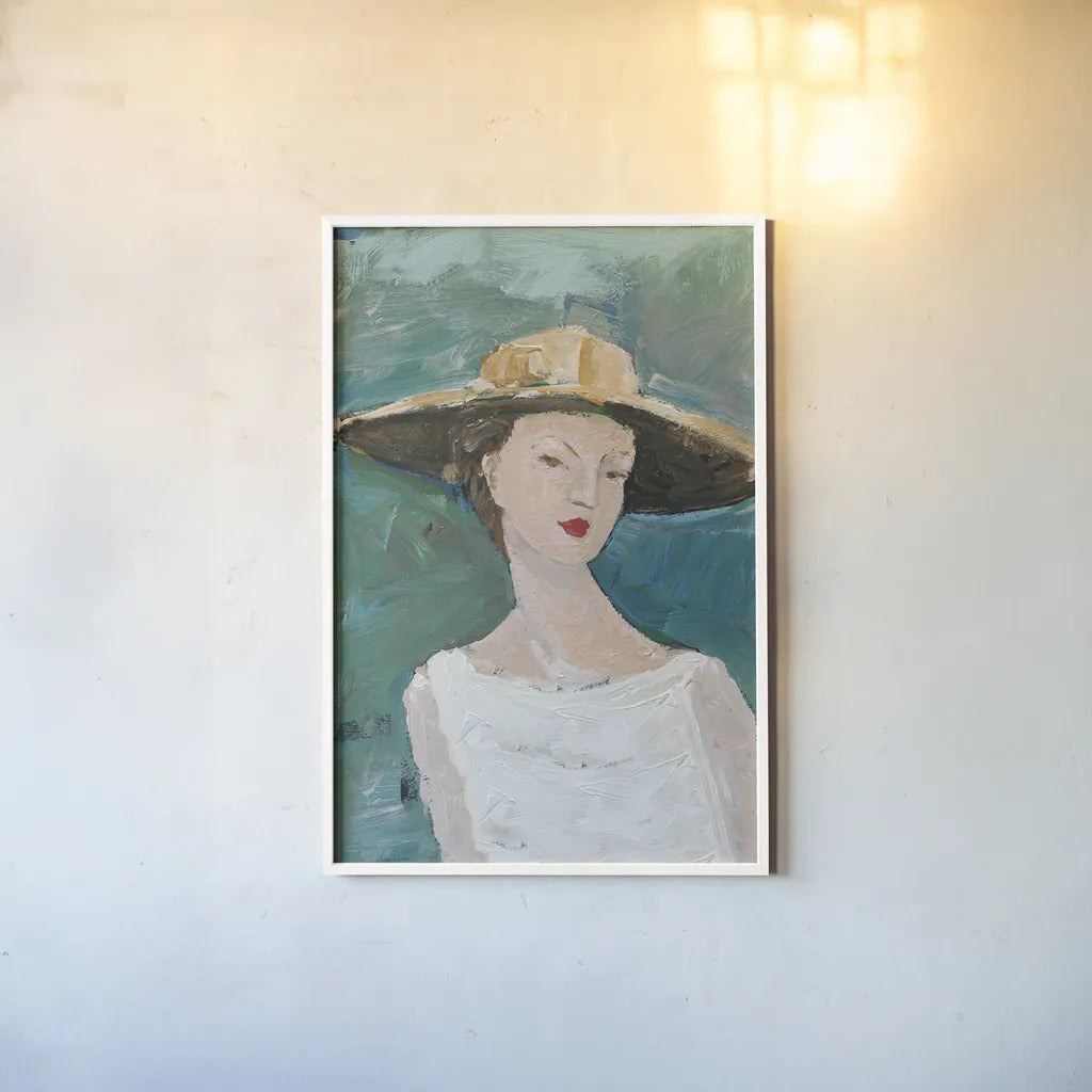 Flea Market Portrait I v2 by Avery Tillmon. shown as a paper print in a white frame. Available as a archival giclee rolled canvas, fine art paper, or poster print. SKU 80745h.