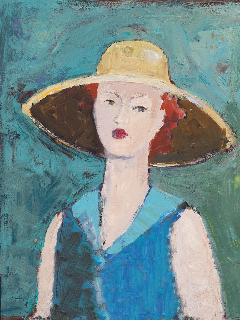 Flea Market Portrait II Blue by Avery Tillmon