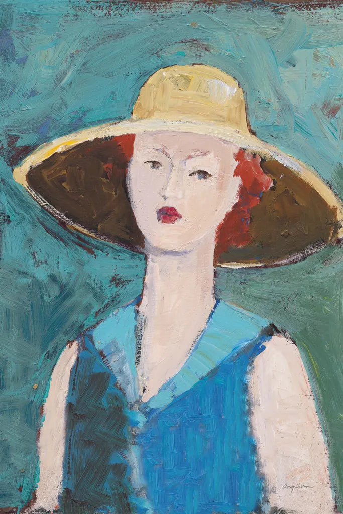Flea Market Portrait II Blue v2 by Avery Tillmon. SKU 80746h. Archival Giclee Fine art print for wall decor.