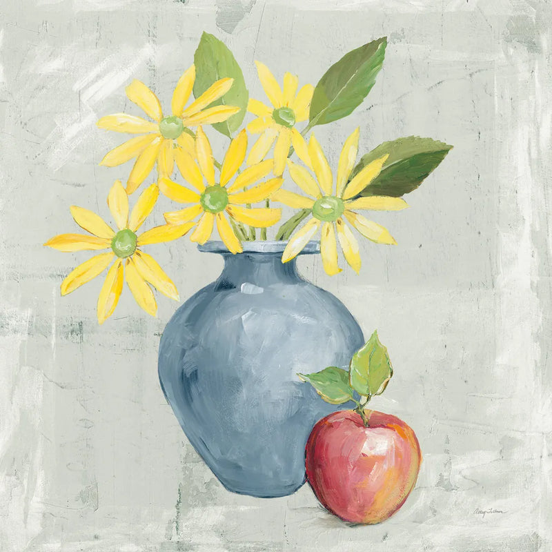 Floral Still Life Gray by Avery Tillmon. SKU 65547a. Archival Giclee Fine art print for wall decor.