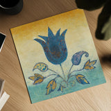 Flowers of Jaipur I Gold by Avery Tillmon. Shown as a detailed flat fine art print, highlighting archival giclee quality. Available as an archival giclee rolled canvas, fine art paper, or poster print. SKU 49445a.