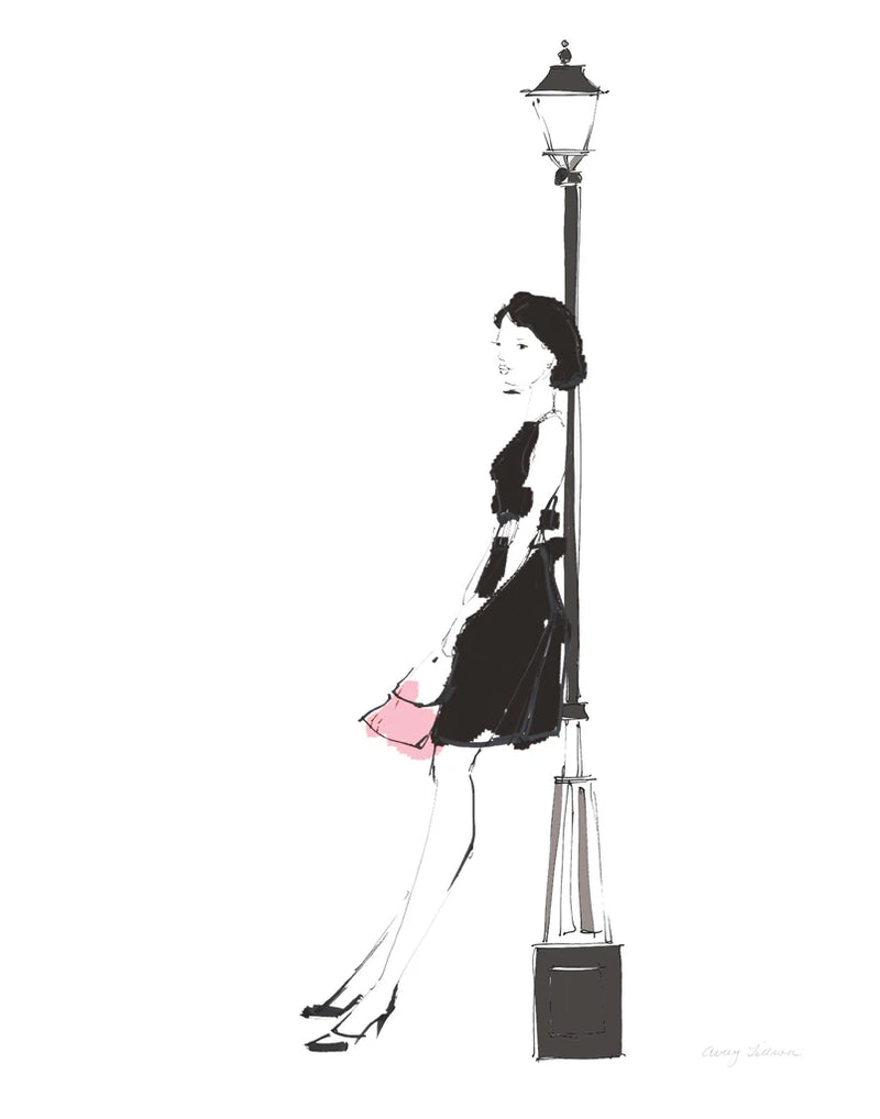 French Chic III Pink on White No Words by Avery Tillmon