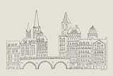 French Script II Neutral by Avery Tillmon. SKU 76261i. Archival Giclee Fine art print for wall decor.