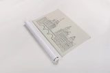 French Script II Neutral by Avery Tillmon. shown as a rolled paper print. Available as archival giclee rolled canvas, fine art paper, or poster print. SKU 76261i.