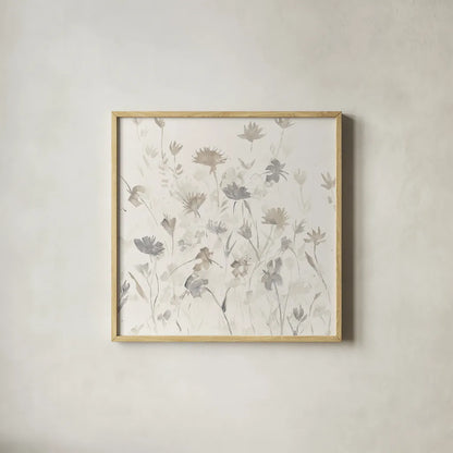 Garden Shadows I by Avery Tillmon. Shown in a natural wood glass frame for a timeless modern aesthetic. Available as an archival giclee rolled canvas, fine art paper, or poster print. SKU 28381a.