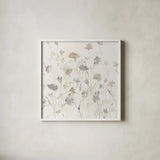 Garden Shadows I by Avery Tillmon. Shown in a crisp white glass frame for a clean and minimalist style. Available as an archival giclee rolled canvas, fine art paper, or poster print. SKU 28381a.