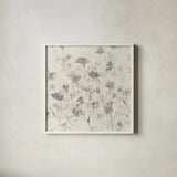Garden Shadows III by Avery Tillmon. Shown in a crisp white glass frame for a clean and minimalist style. Available as an archival giclee rolled canvas, fine art paper, or poster print. SKU 29002a.